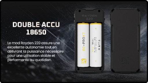 Alimentation 18650 x 2